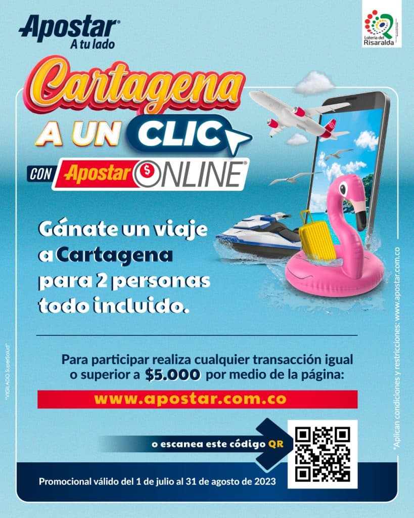 Términos y condiciones Promocional Cartagena a un click